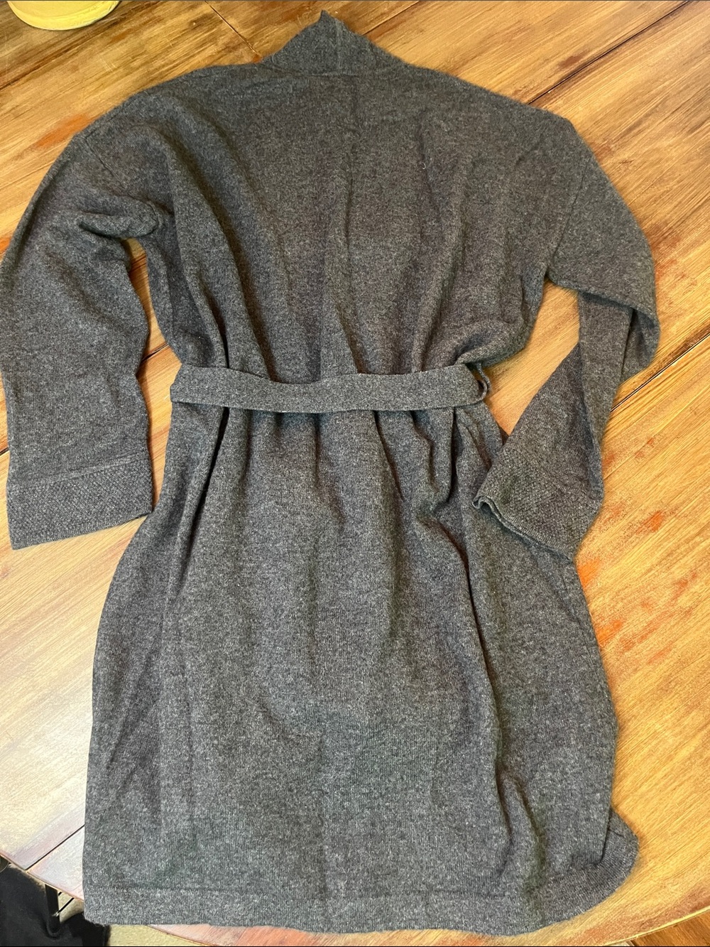 NWOT Rachel Zoe 💯% Cashmere Long Cardigan Sweater Robe Sz L - Picture 5 of 7